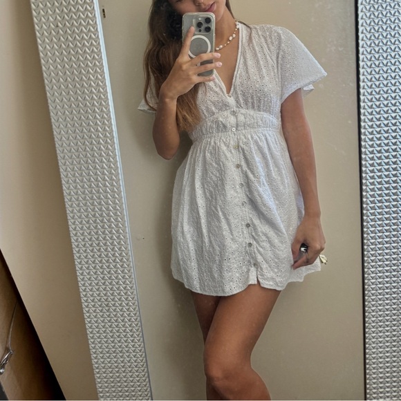 Zara Dresses & Skirts - Beach ZARA summer White Eyelet Dress